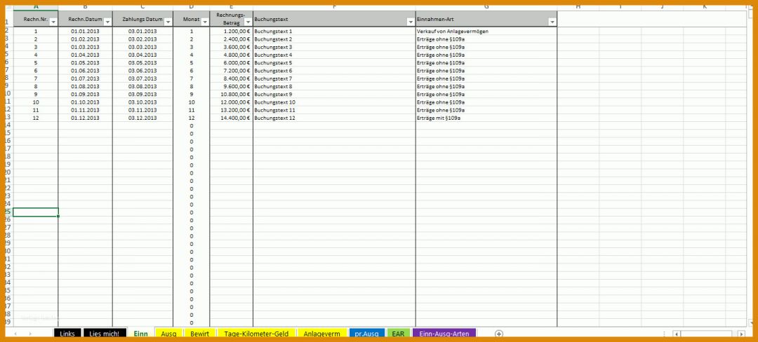 Allerbeste Einnahmen Ausgaben Vorlage Kleinunternehmer 1440x651