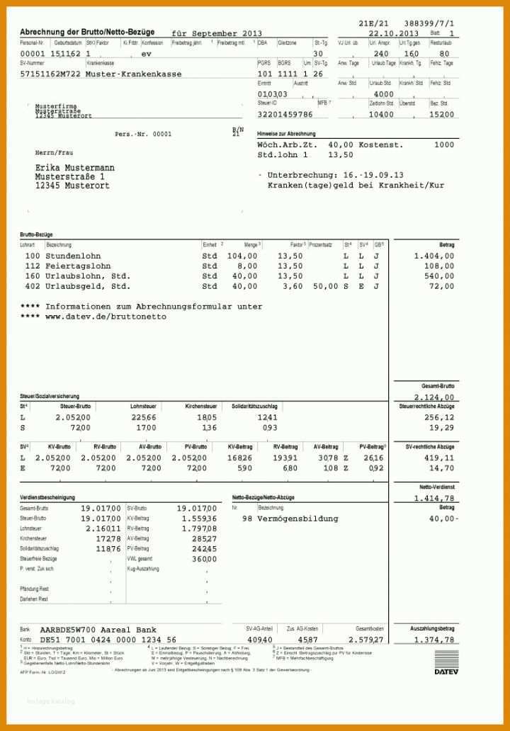 Beste Lohnzettel Vorlage Pdf 775x1111