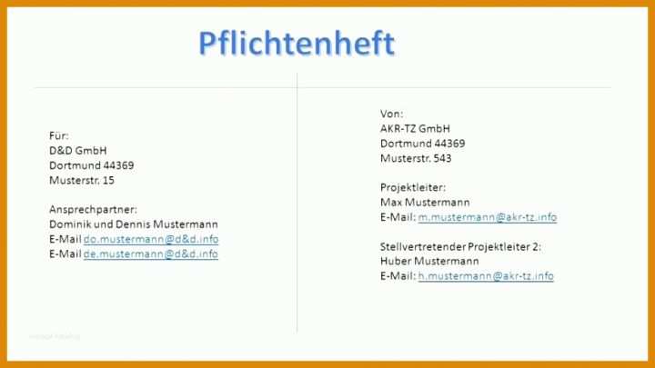 Außergewöhnlich Pflichtenheft Projektmanagement Vorlage 931x524