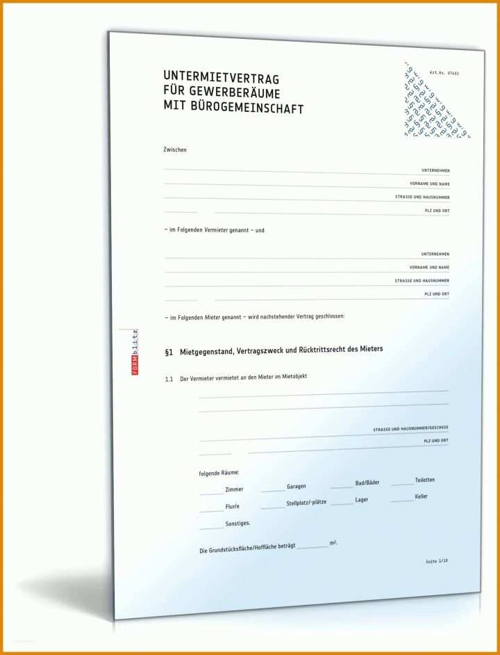 Empfohlen Untermietvertrag Vorlage Zum Ausfüllen 1618x2118