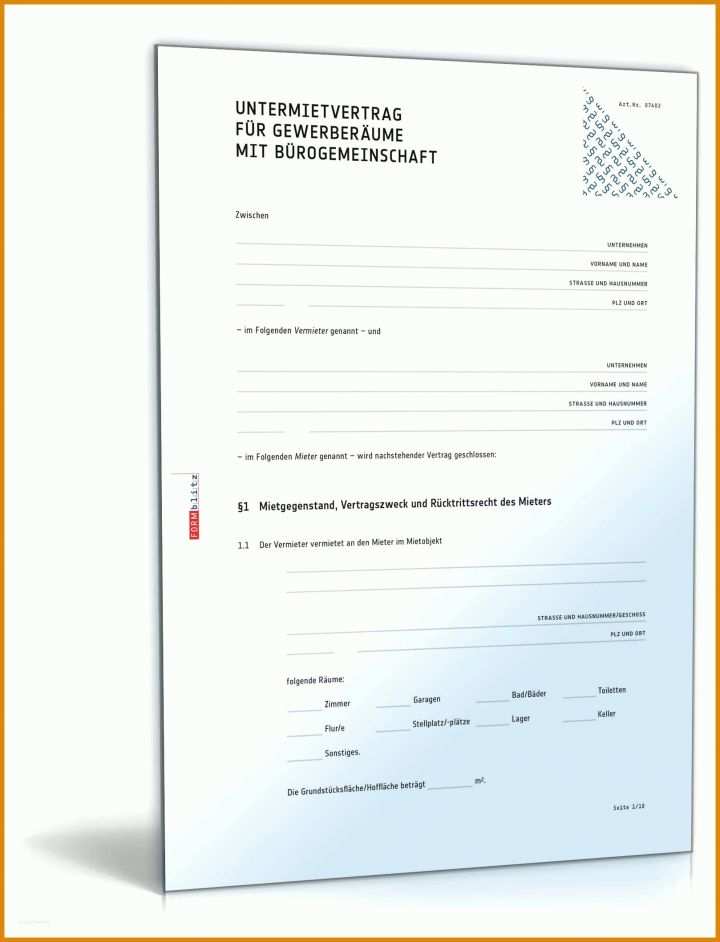 Empfohlen Untermietvertrag Vorlage Zum Ausfüllen 1618x2118