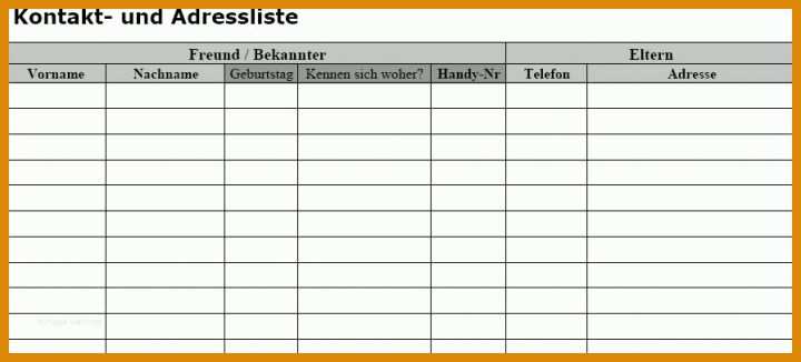 Atemberaubend Adressliste Vorlage 897x406