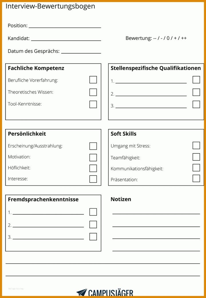 Überraschen Bewertungsbogen Vorlage 1000x1443