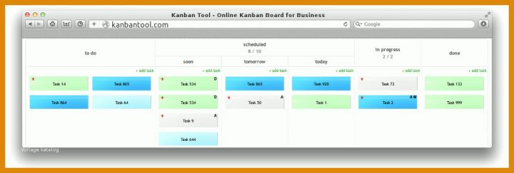 Einzahl Kanban Board Vorlage 990x334