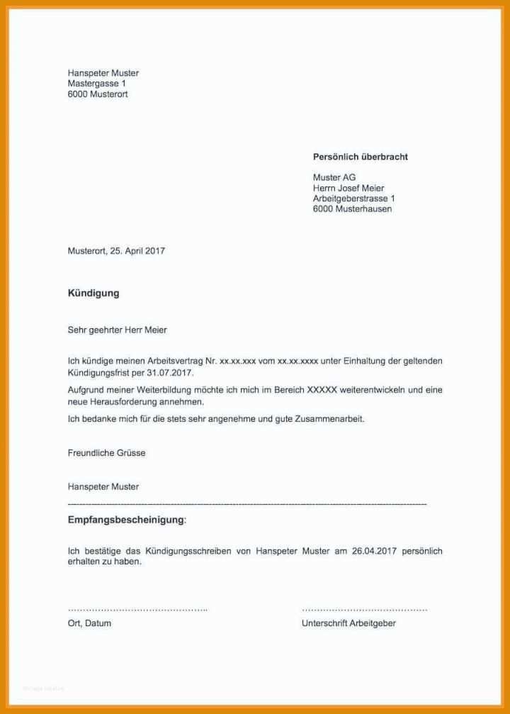 Beste Kündigung Minijob Vorlage Pdf 900x1259