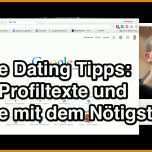 Ungewöhnlich Profiltext Dating Vorlage 1280x720