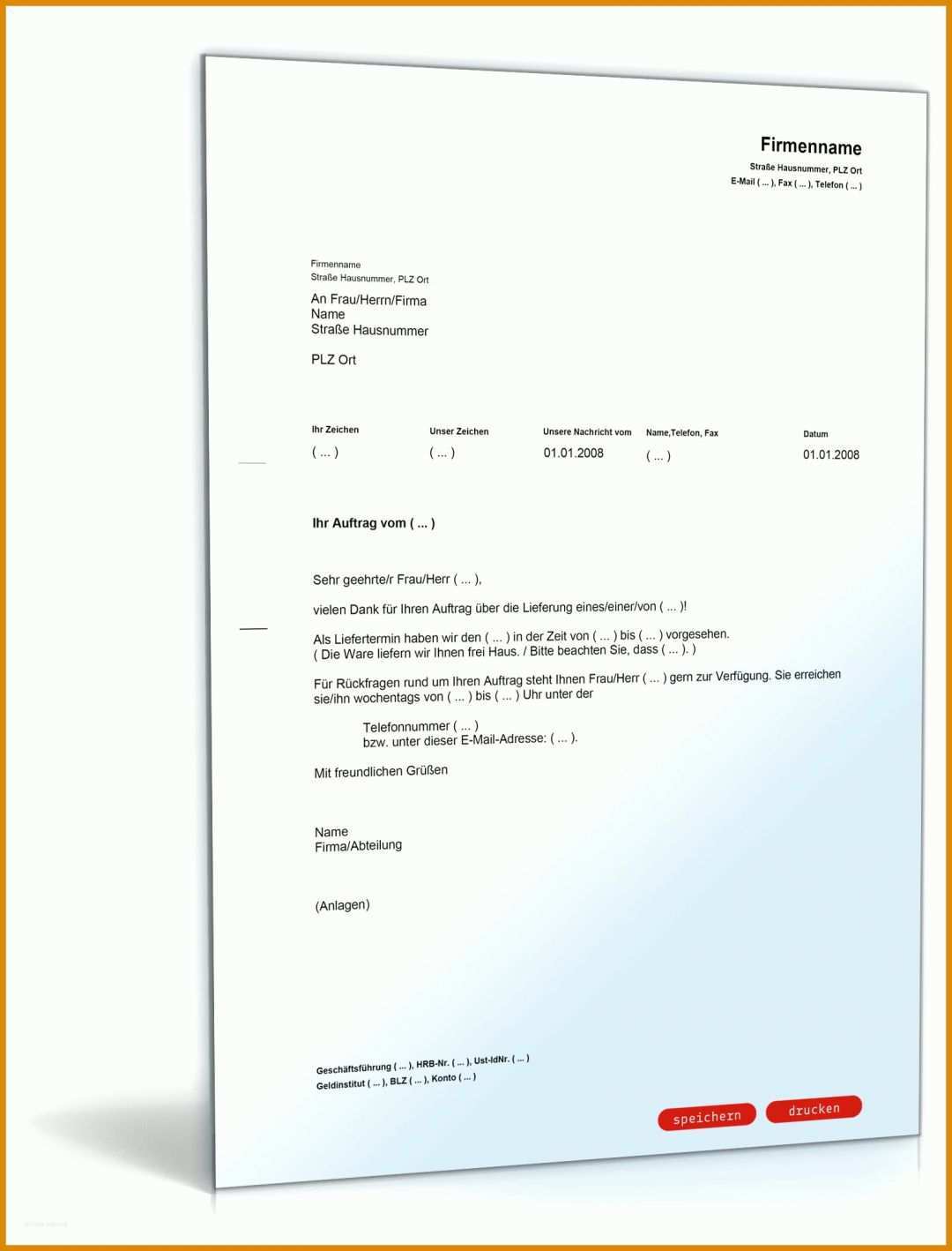 Erstaunlich Rechnung Bestätigung Vorlage 1600x2100