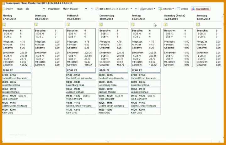 Einzigartig Tourenplanung Excel Vorlage 988x635