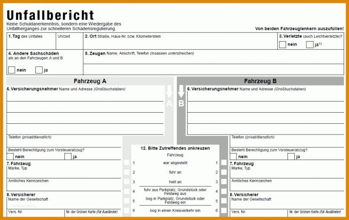 Beste Unfallbericht Vorlage Pdf 1109x701
