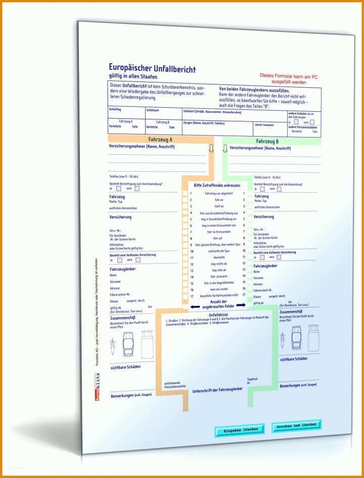 Neue Version Unfallbericht Vorlage Pdf 1600x2100