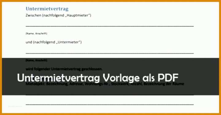 Limitierte Auflage Untermietvertrag Kostenlose Vorlage 1140x595