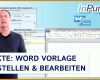 Erschwinglich Word Vorlage Erstellen 1280x720