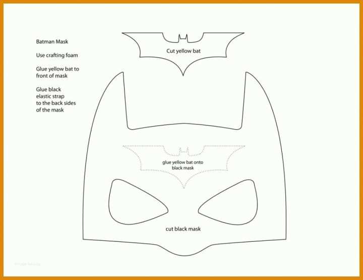 Unglaublich Batman Maske Vorlage 1024x791
