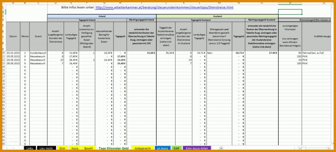 Hervorragend Einnahmen Ausgaben Rechnung Excel Vorlage 1440x651