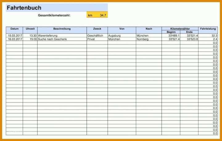 Toll Excel Vorlagen Kilometerabrechnung 1038x661