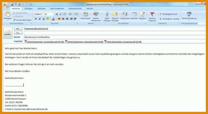Großartig Geschäftsmail Vorlage 1264x694