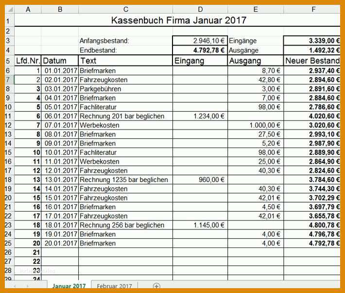 Empfohlen Kassenbuch Vorlage Excel Kostenlos Schweiz 710x604