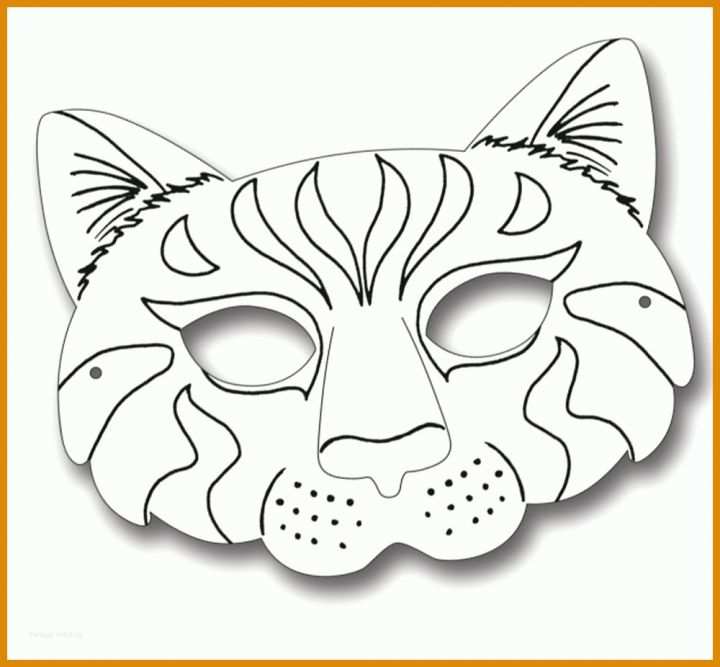 Perfekt Masken Tiere Vorlagen 1000x926