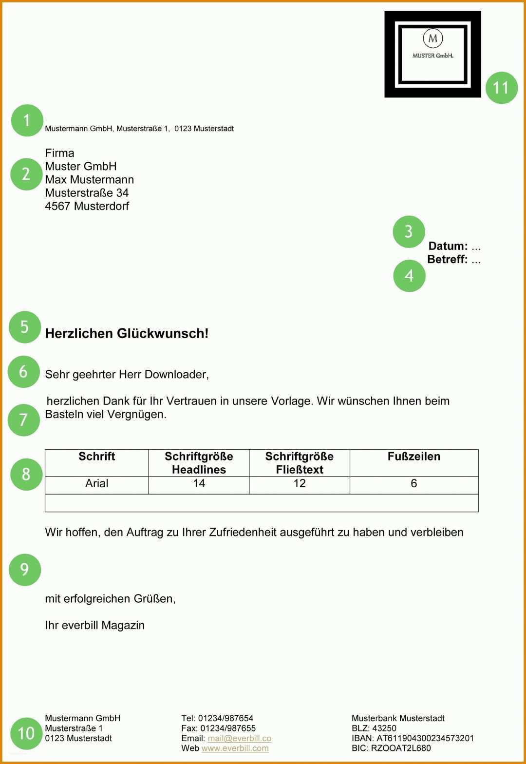 Schockierend Privater Geschäftsbrief Vorlage 2279x3309