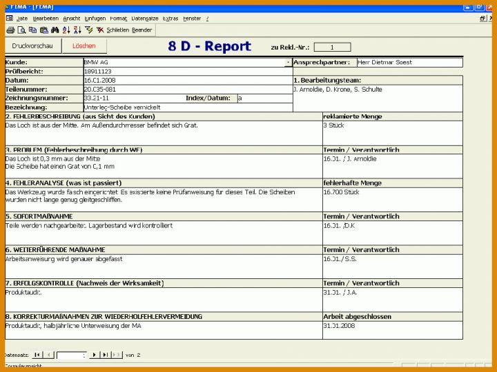 Hervorragen Reklamationsmanagement Excel Vorlage 980x735