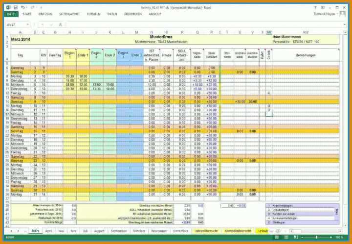 Spezialisiert Stundenzettel Excel Vorlage 1421x983