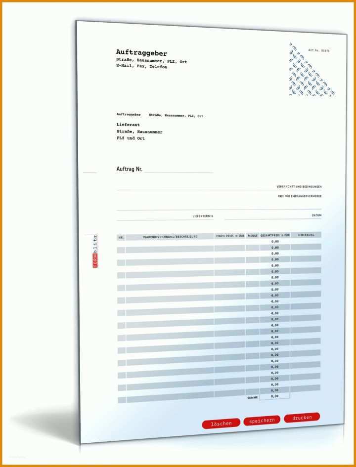 Bemerkenswert Auftrag Vorlage Pdf 1600x2100