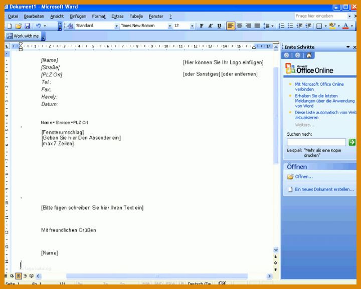 Kreativ Briefkopf Vorlagen Kostenlos Open Office 800x639