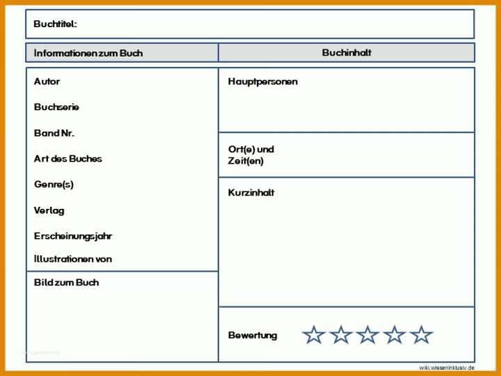 Einzigartig Buchbesprechung Vorlage 960x720