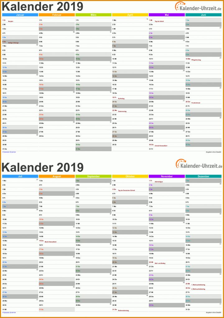 Angepasst Excel Vorlage Kalender 2019 2254x3200