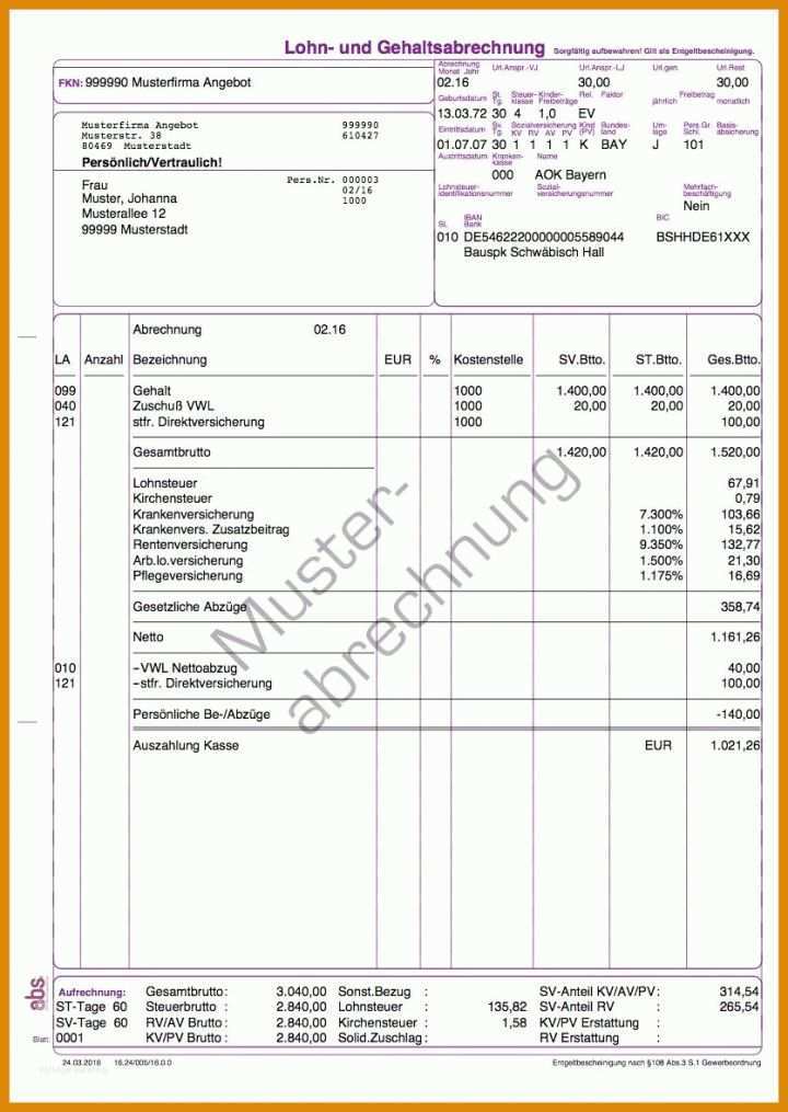 Bestbewertet Gehaltsabrechnung Vorlage Excel 2018 836x1179