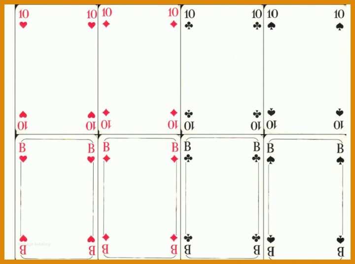 11 Auffällig Kartenspiel Vorlage Sie Jetzt Versuchen Müssen - Muster