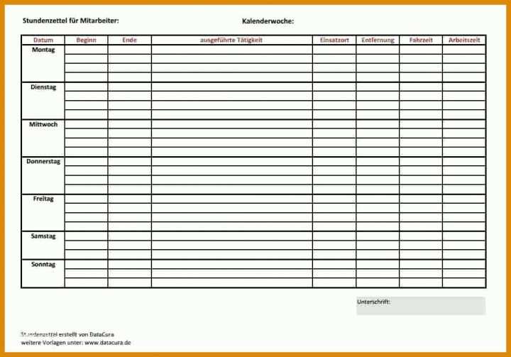 Angepasst Stundenzettel Vorlage Datev 1066x745