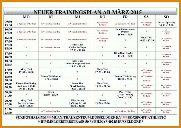 Unvergesslich Trainingsplan Erstellen Vorlage 960x678