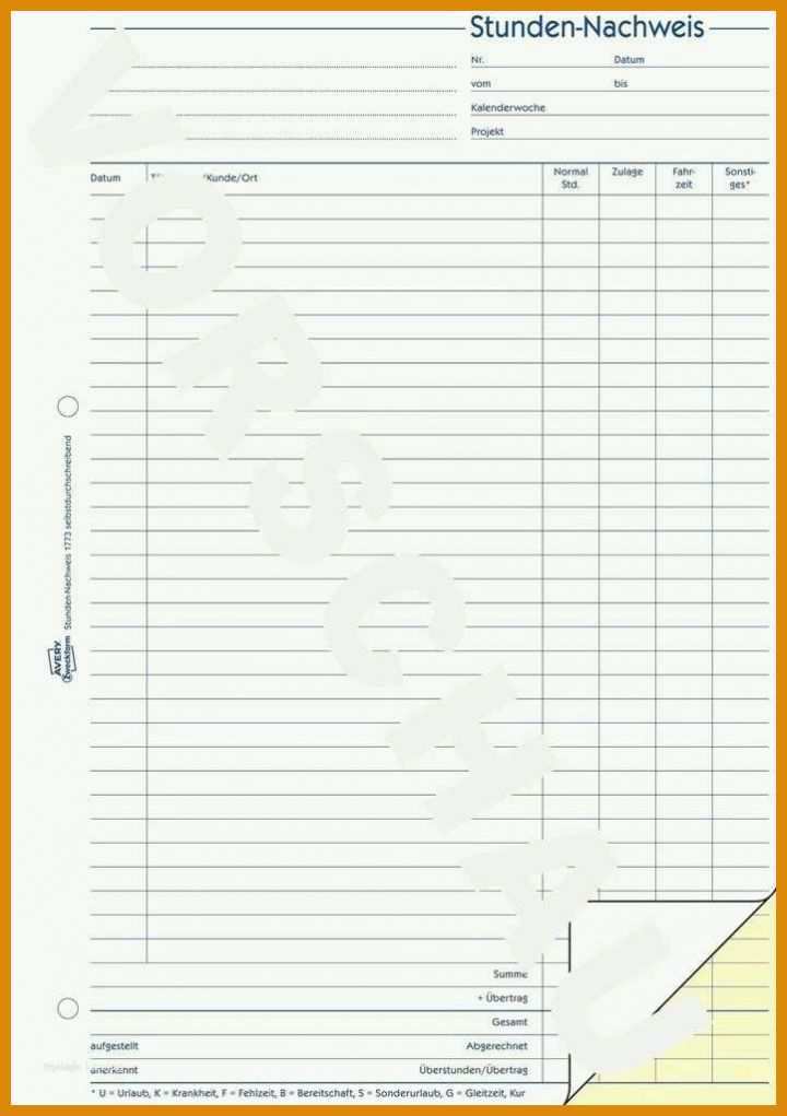 Neue Version Vorlage Zur Dokumentation Der Täglichen Arbeitszeit Excel 722x1024