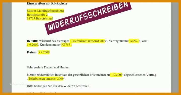 Spektakulär Widerruf Fördermitgliedschaft Vorlage 762x400