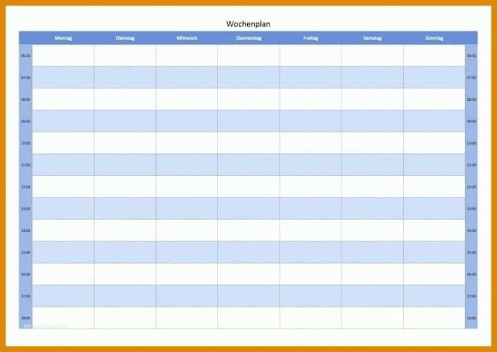 Toll Wochenplan Vorlage 859x608