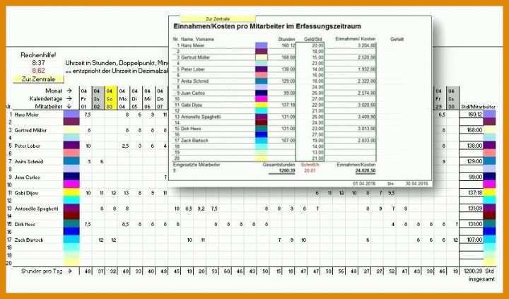 Am Beliebtesten Zeiterfassung Mitarbeiter Vorlage 844x496