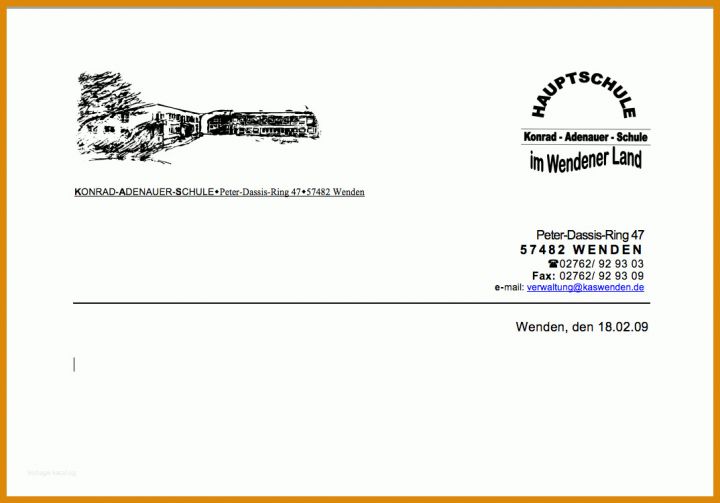 Sensationell Briefkopf Vorlage Firma 1074x750