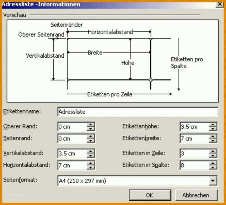 Ausnahmsweise Excel Vorlage Etiketten 70x36 1000x909