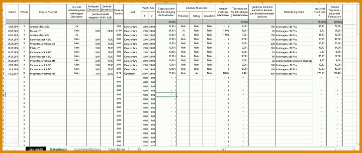 Rühren Fahrtkosten Vorlage Excel 1440x610