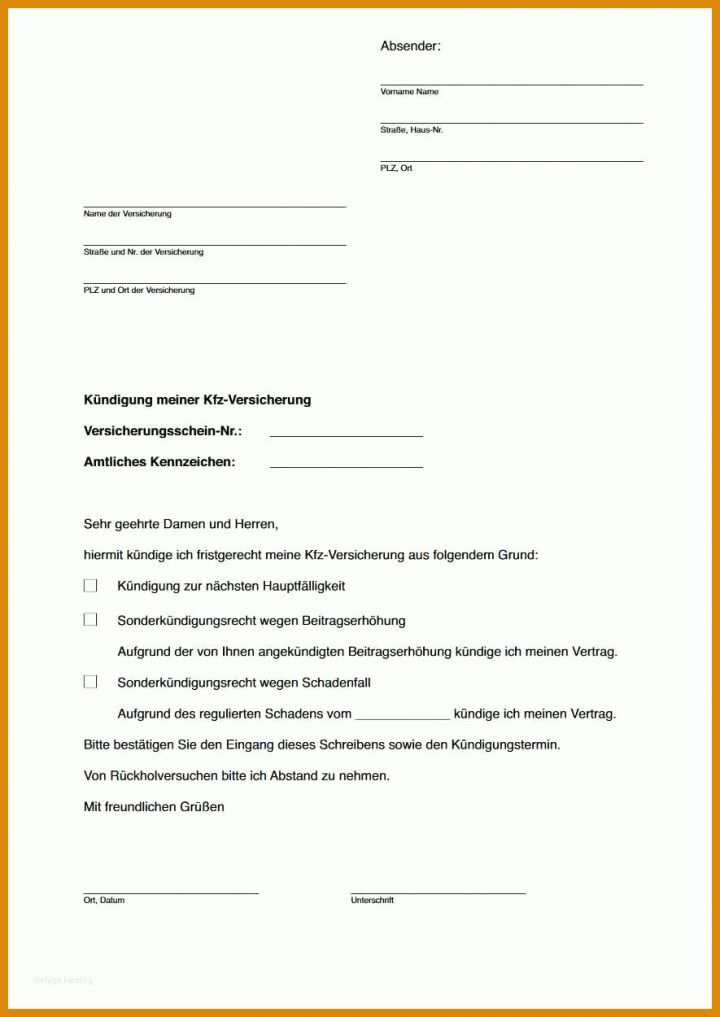 Rühren Kündigung Einzugsermächtigung Vorlage 885x1250