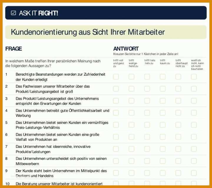 Bestbewertet Mitarbeiterbefragung Vorlage Kostenlos 813x721