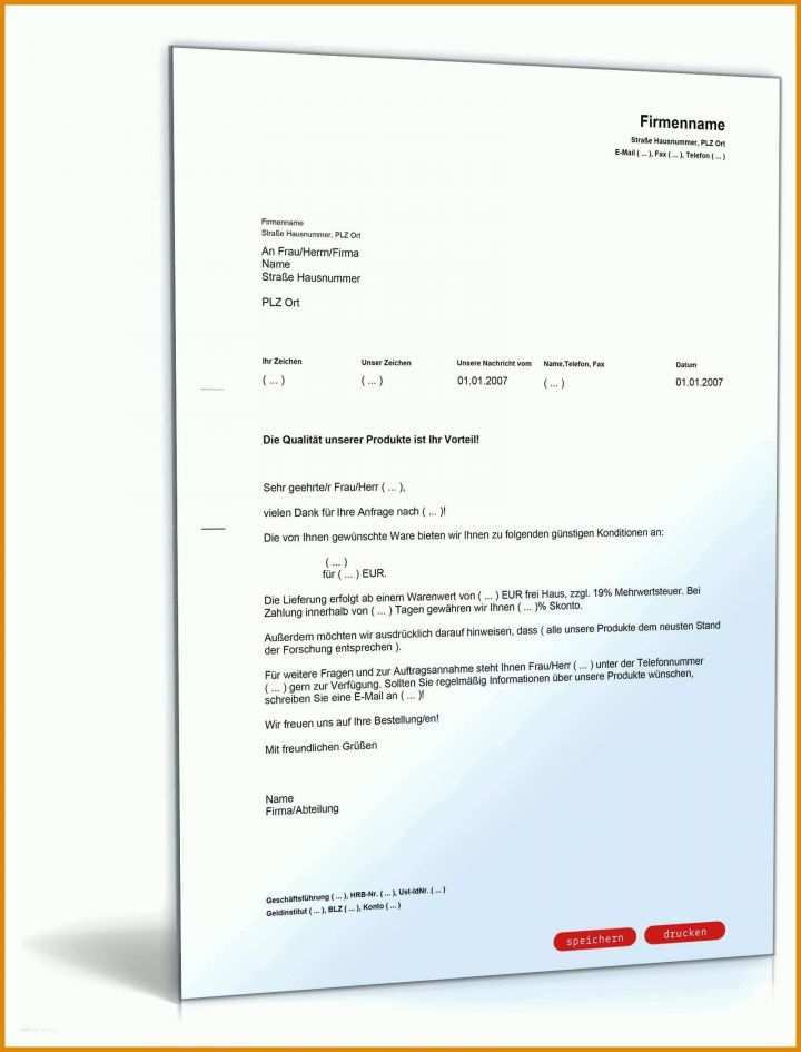 Neue Version Schriftliches Angebot Vorlage 1600x2100