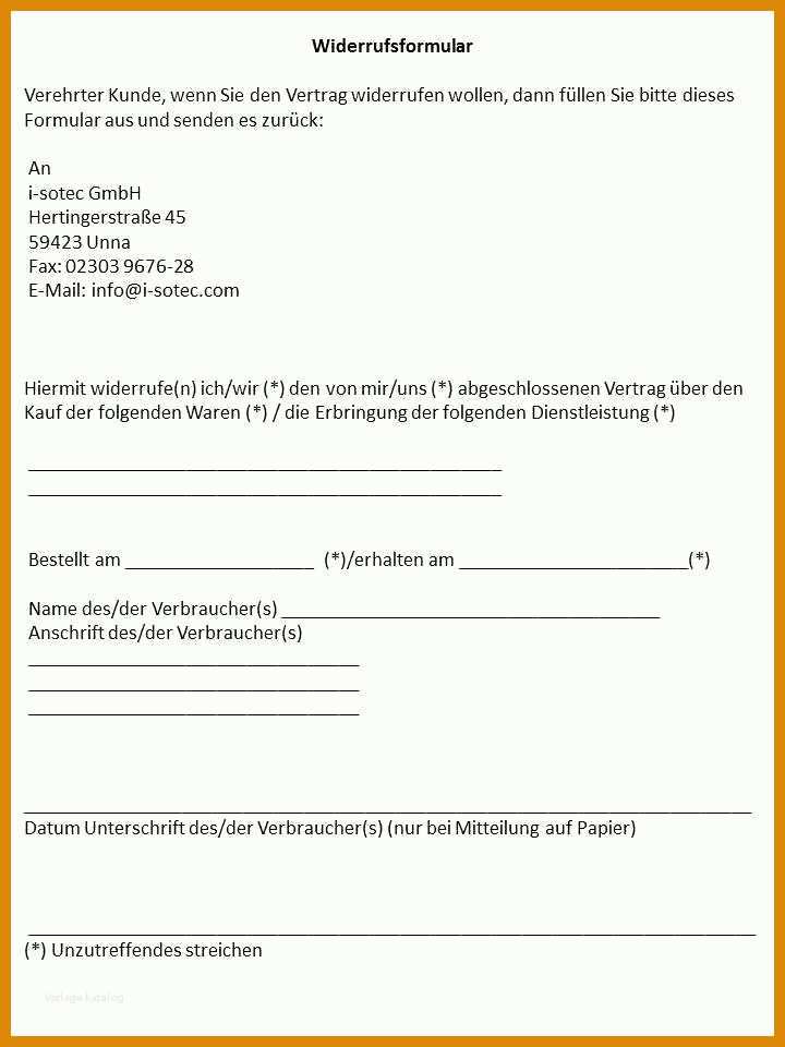Perfekt Vodafone Widerruf Vorlage 720x960
