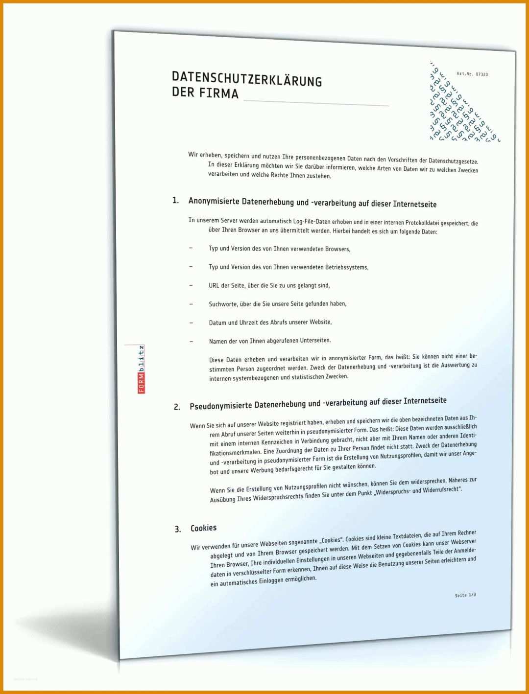 Modisch Datenschutzerklärung formular Vorlage 1600x2100