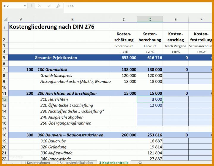 Bestbewertet Finanzierungsplan Hausbau Vorlage 1038x809