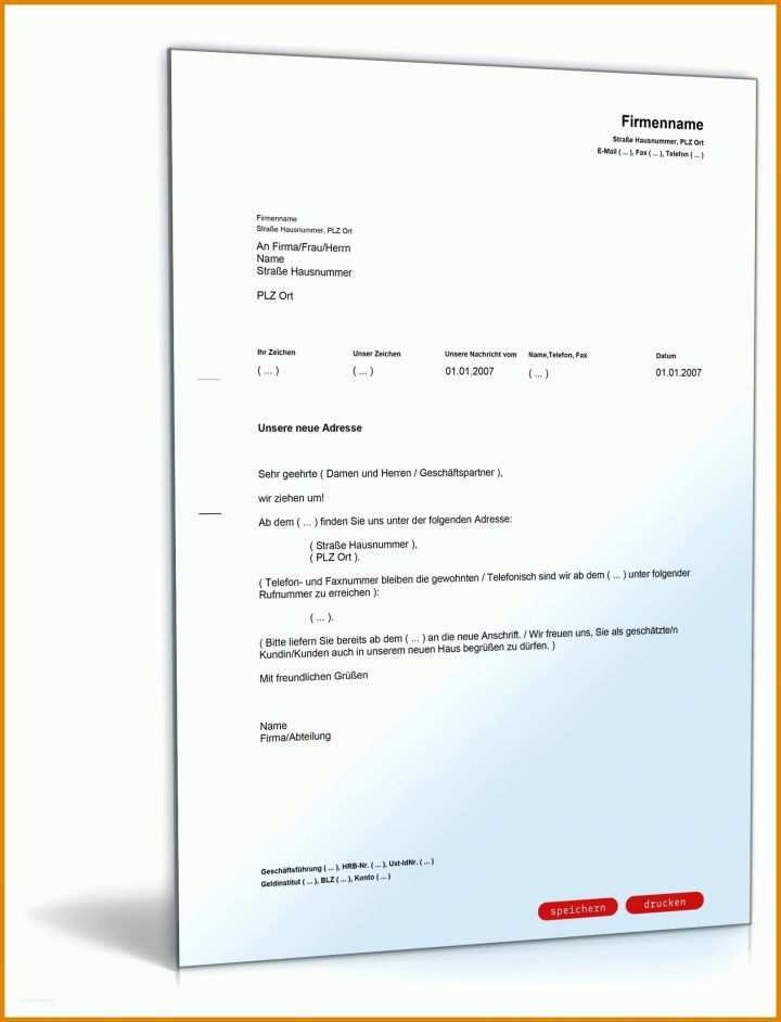 Unglaublich Vorlage Adressänderung 1618x2118