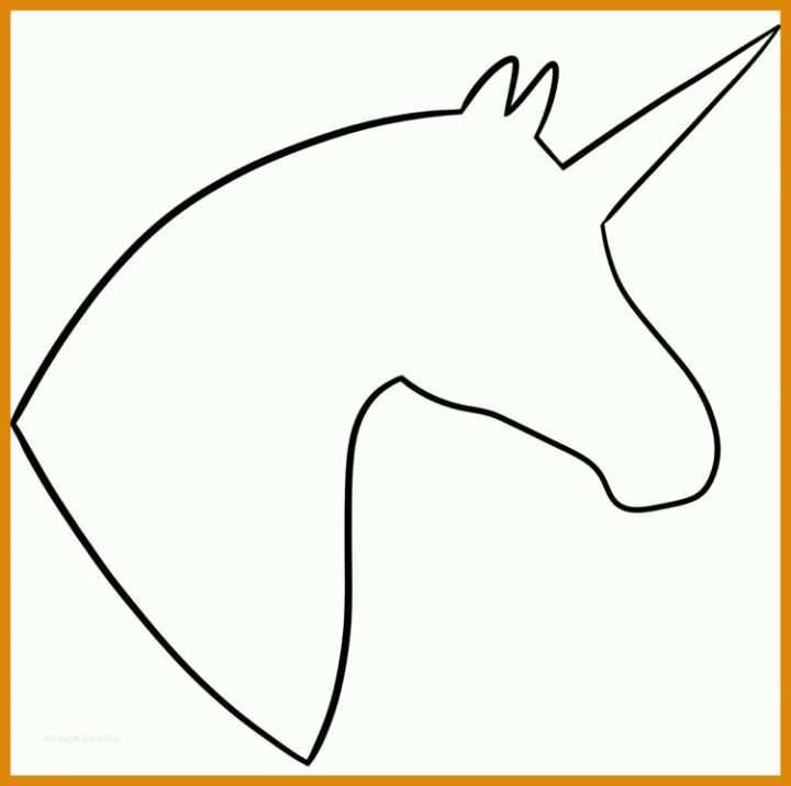 Fabelhaft Vorlage Einhorn 750x746