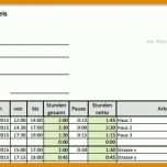 Schockierend Arbeitszeitnachweis Excel Vorlage Kostenlos 762x400