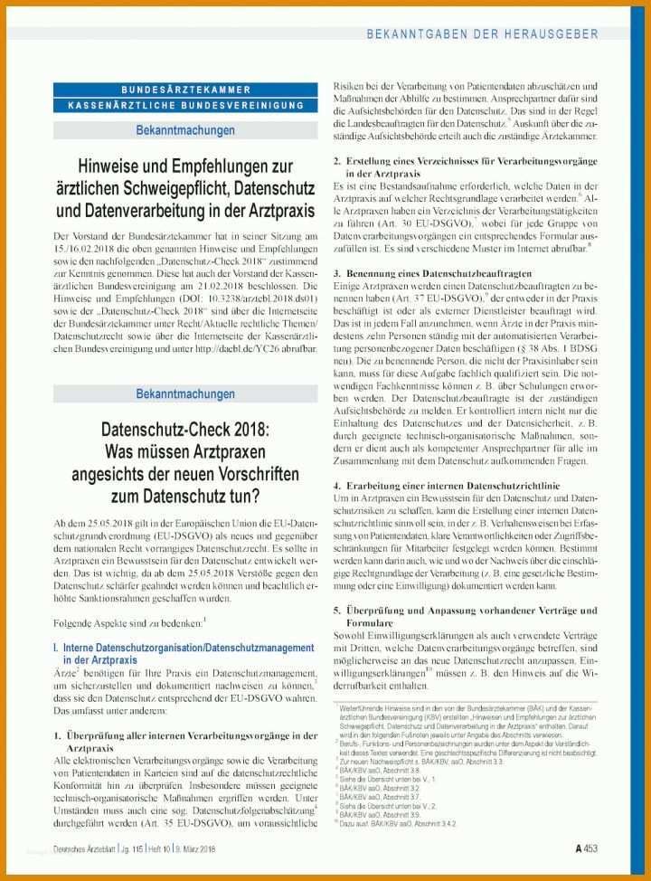 Datenschutzerklärung Arztpraxis Vorlage Datenschutz Check 2018 Was Muessen Arztpraxen Angesichts Der Neuen Vorschriften Zum Datenschutz Tun